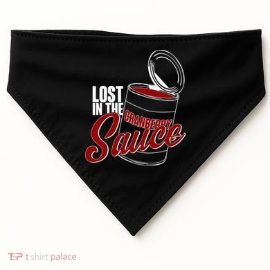 Lost In The Cranberry Sauce USA-Made Doggie Bandana