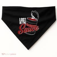 Lost In The Cranberry Sauce USA-Made Doggie Bandana thumb 0