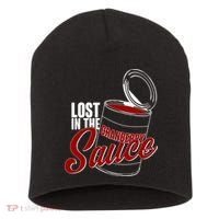 Lost In The Cranberry Sauce Short Acrylic Beanie thumb 0