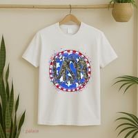 Land Of The Free Home Of The Brave USA Celebration T-Shirt thumb 2