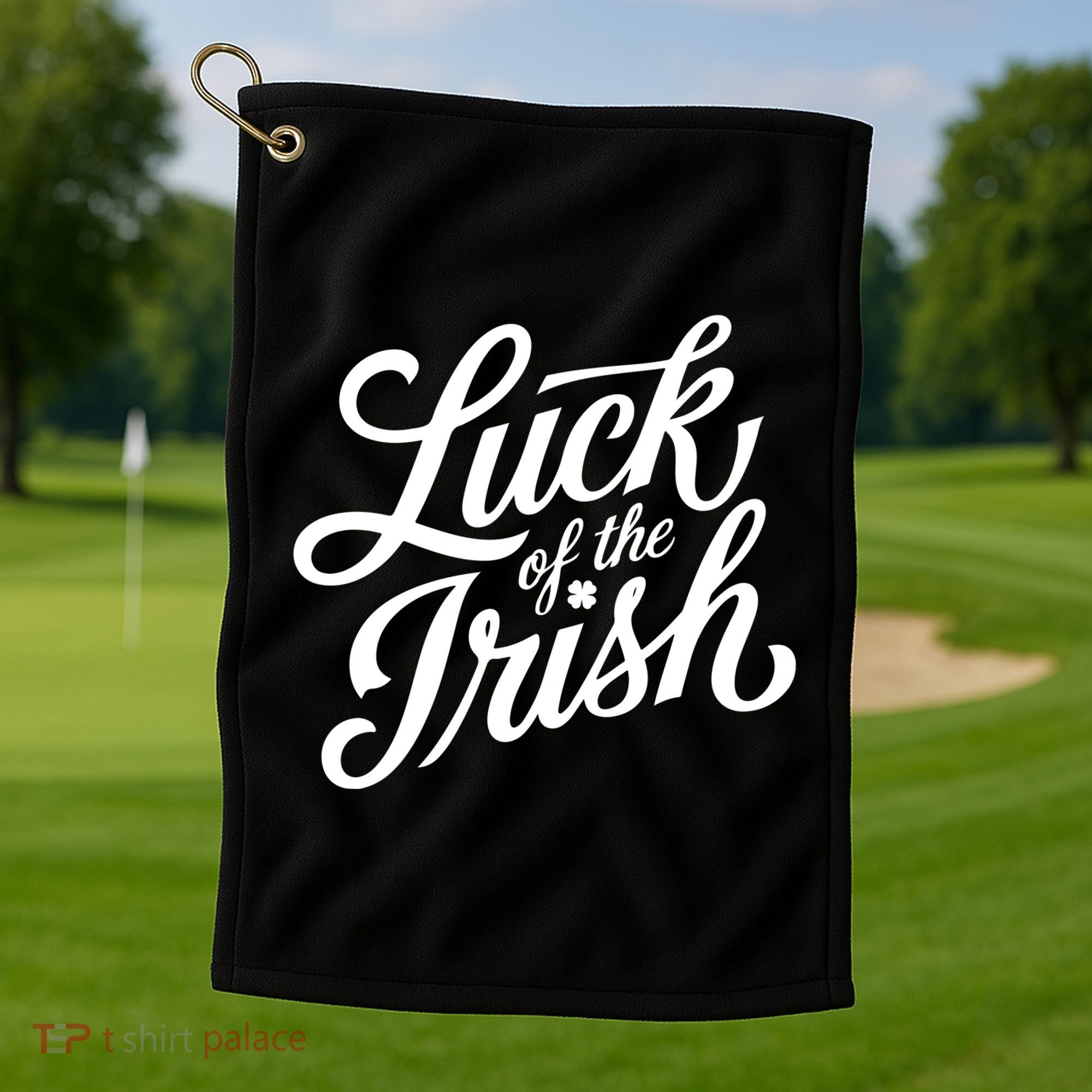 Luck Of The Irish St Patricks Day Golf Towel