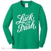 Luck Of The Irish St Patricks Day Kids Long Sleeve Shirt thumb 0