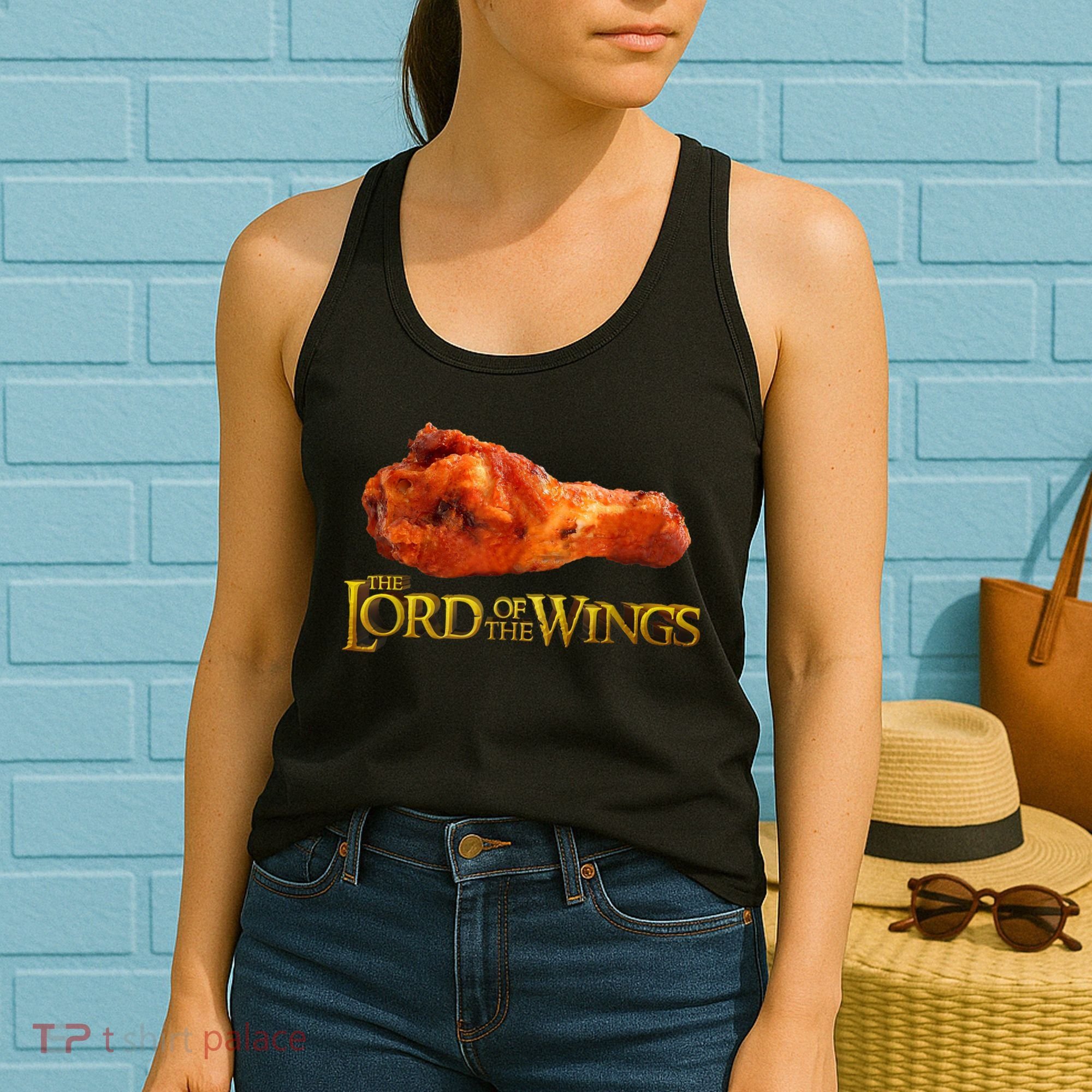 Lord Of The Wings Funny BBQ Chef Cook Chicken Wings Women's Tank Top