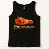 Lord Of The Wings Funny BBQ Chef Cook Chicken Wings Tank Top thumb 2