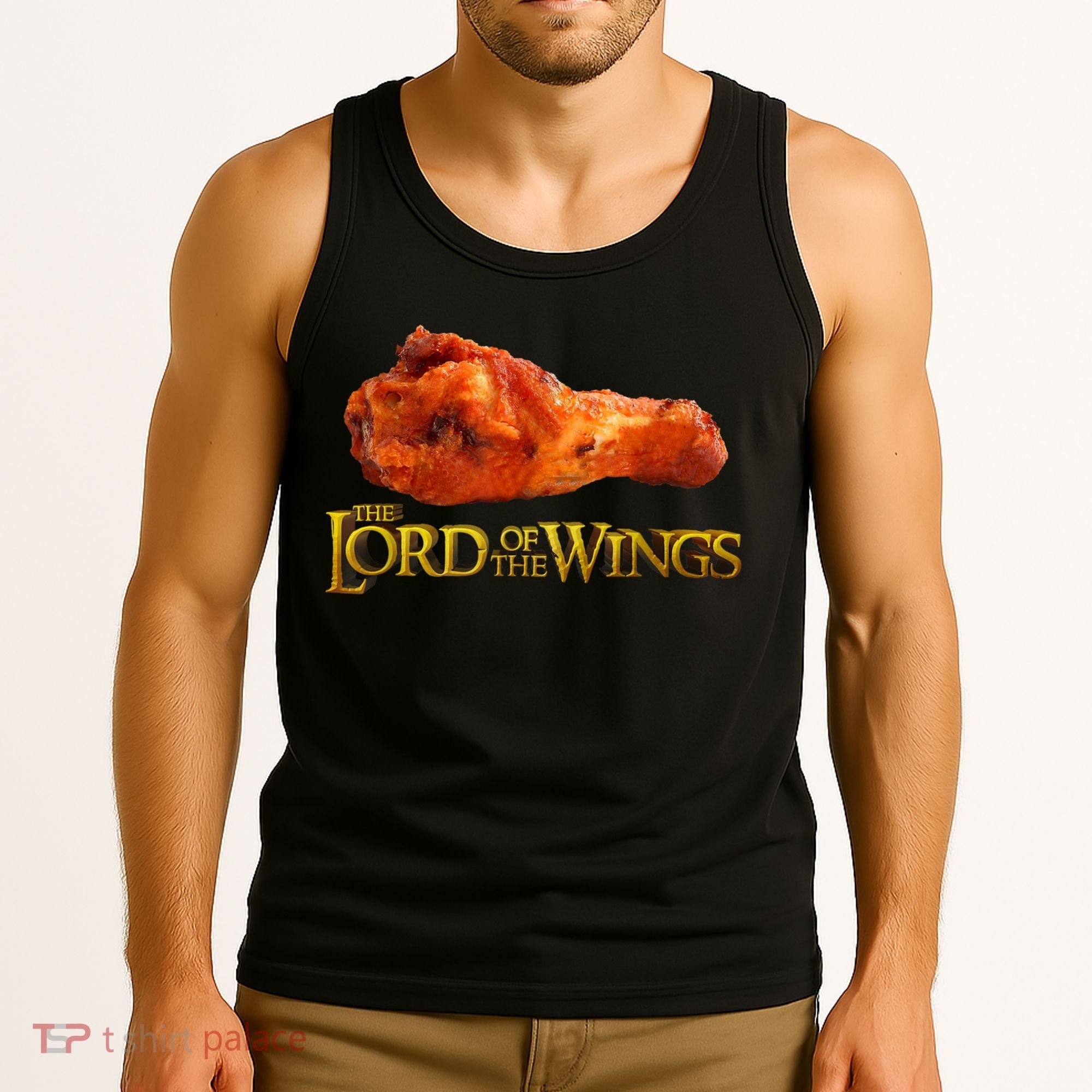 Lord Of The Wings Funny BBQ Chef Cook Chicken Wings Tank Top