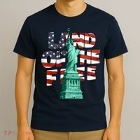 Land Of The Free Statue Of Liberty T-Shirt thumb 3