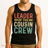Leader Of The Cousin Crew Funny Leader Tank Top thumb 3