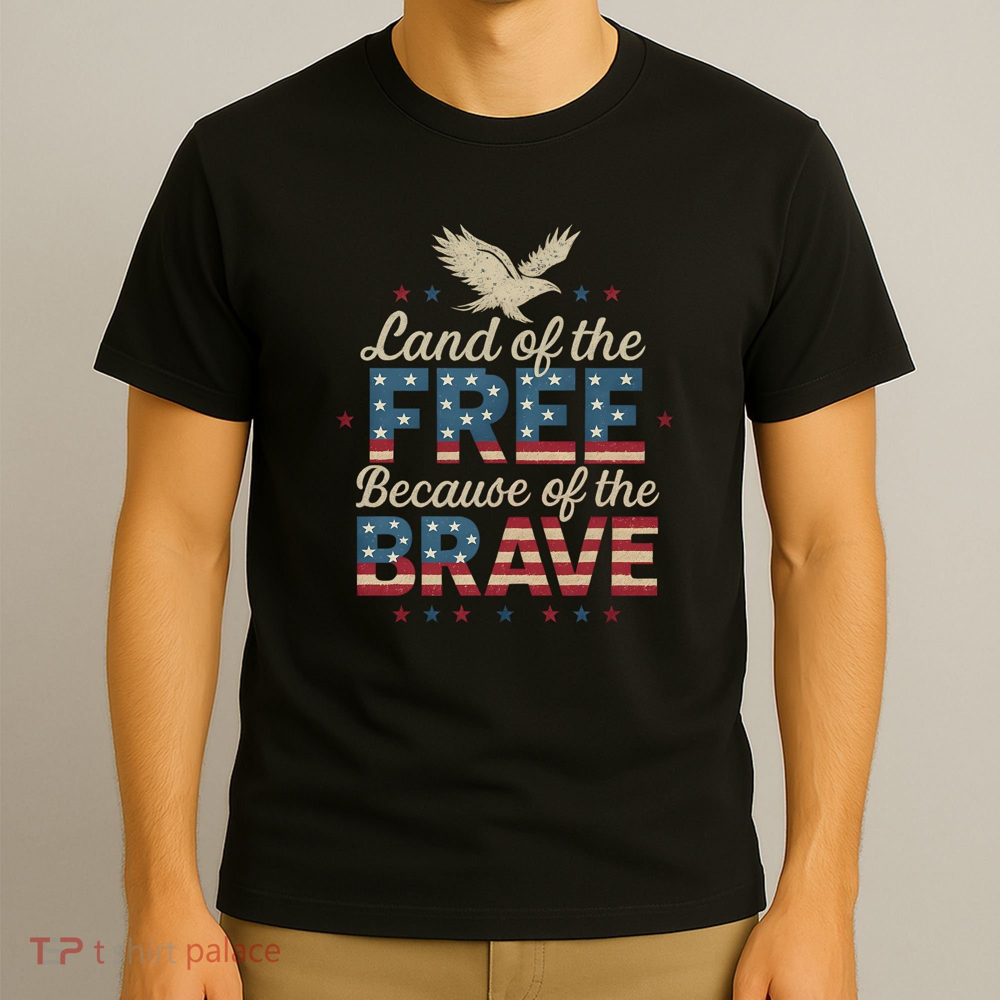 Land of the Free Because of the Brave T-Shirt