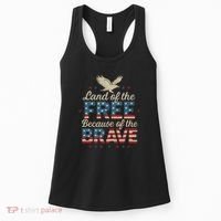 Land of the Free Because of the Brave Women's Tank Top thumb 0