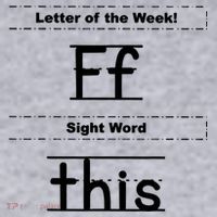 Letter Of The Week Ff Sight Word This Women's Sweatshirt thumb 2