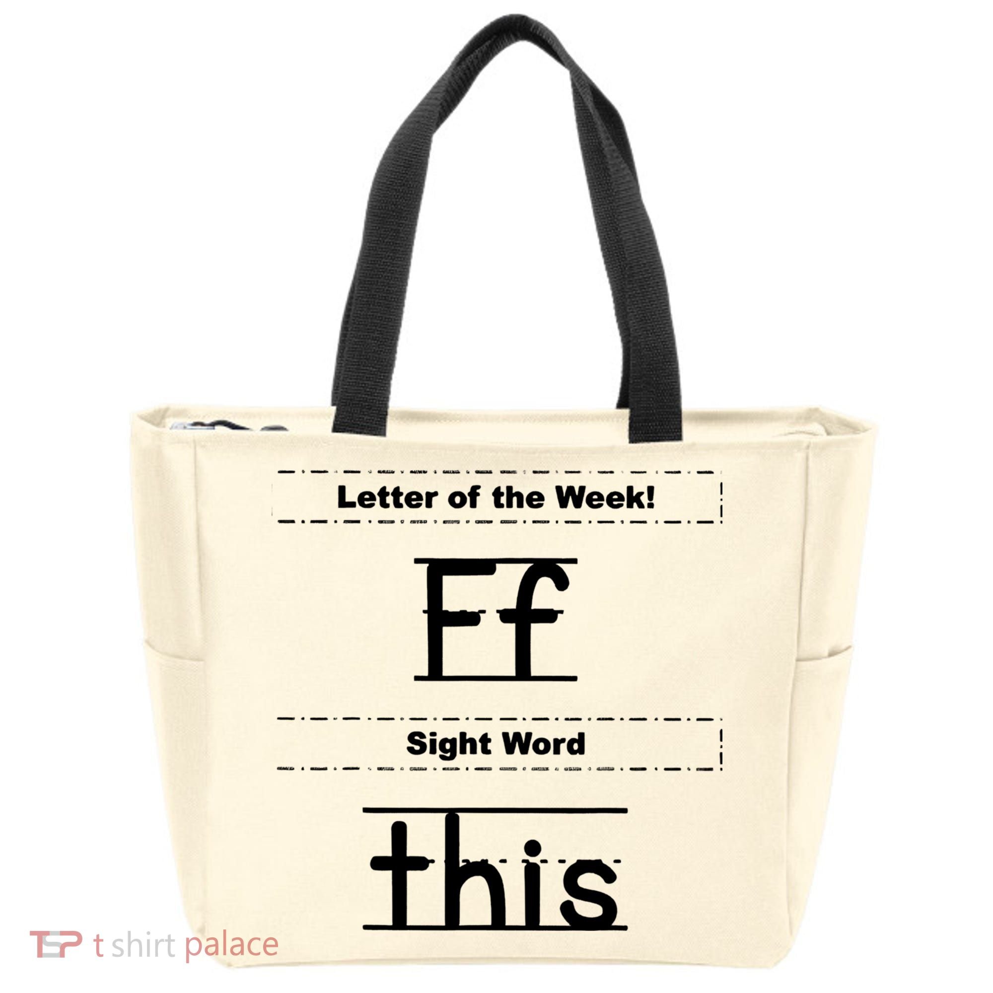 Letter Of The Week Ff Sight Word This Tote Bag
