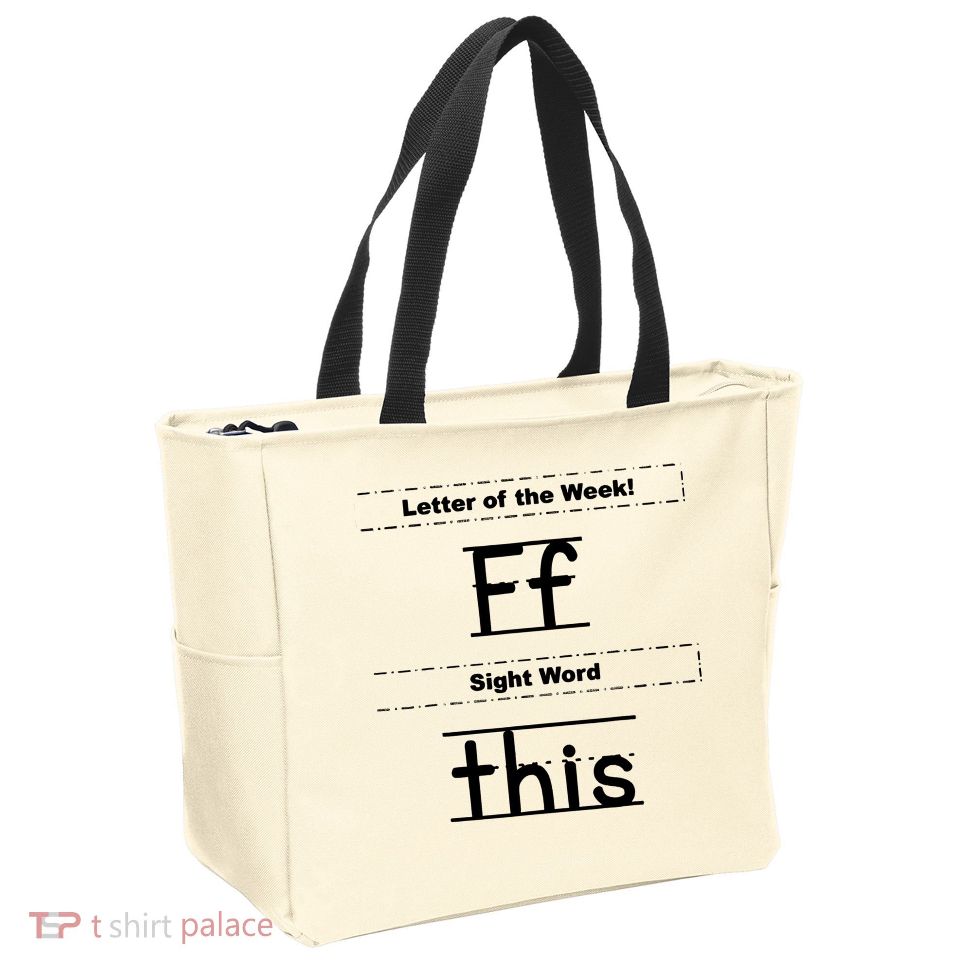 Letter Of The Week Ff Sight Word This Tote Bag