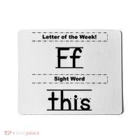 Letter Of The Week Ff Sight Word This Mousepad thumb 0
