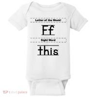 Letter Of The Week Ff Sight Word This Baby Bodysuit thumb 0