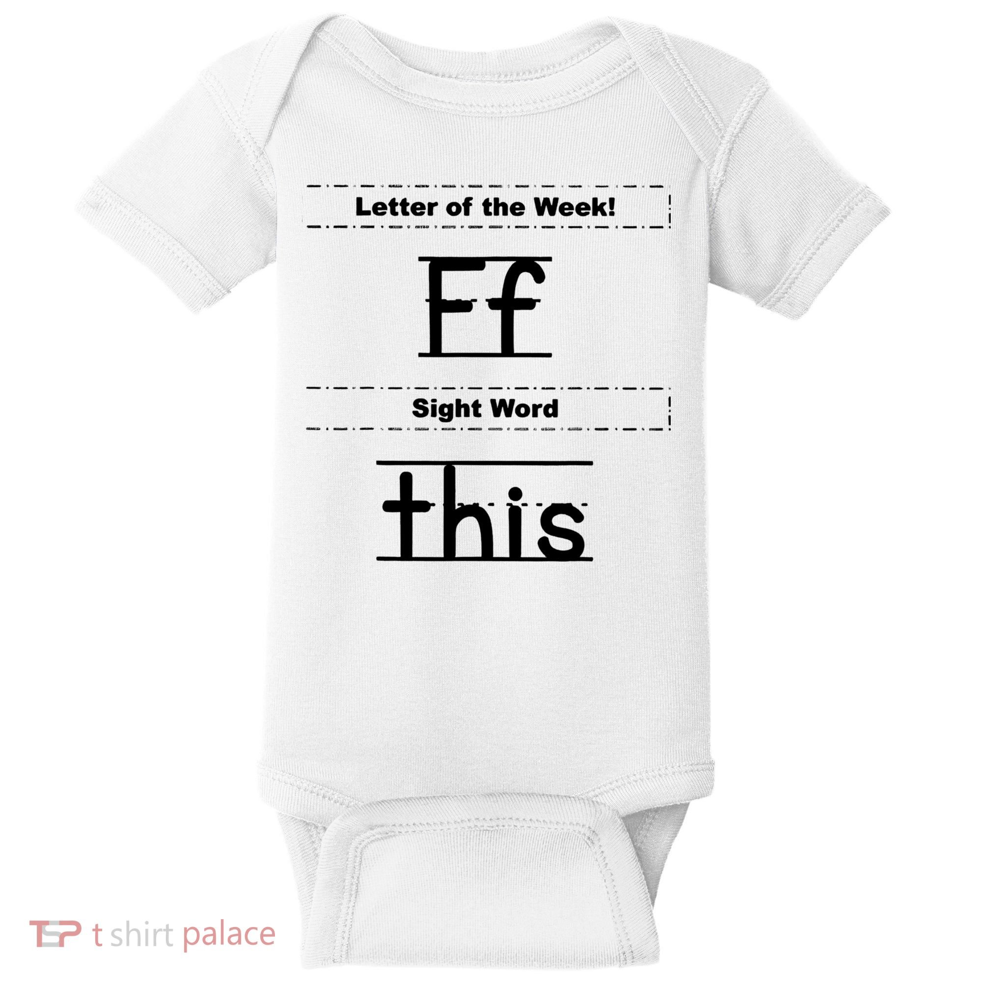 Letter Of The Week Ff Sight Word This Baby Bodysuit