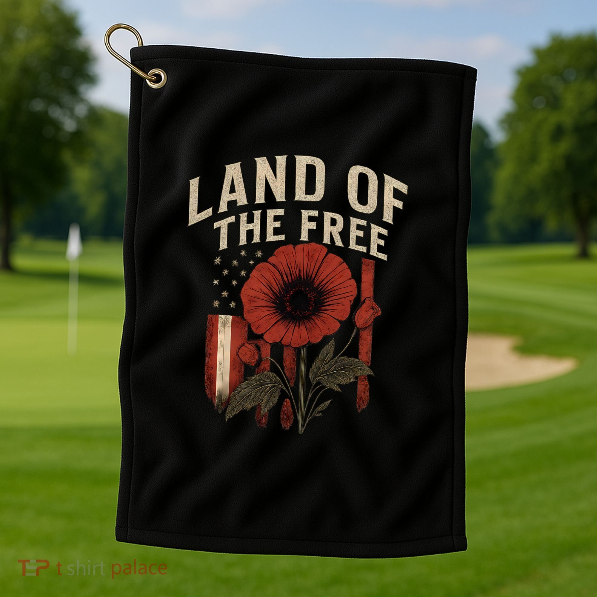 Land of the Free Golf Towel