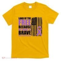 Land Of The Free Because My Daddy Is Brave #Militarychild T-Shirt thumb 0