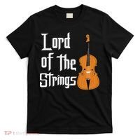 Lord Of The Strings Double Bass Musician Funny Orchestra T-Shirt thumb 0