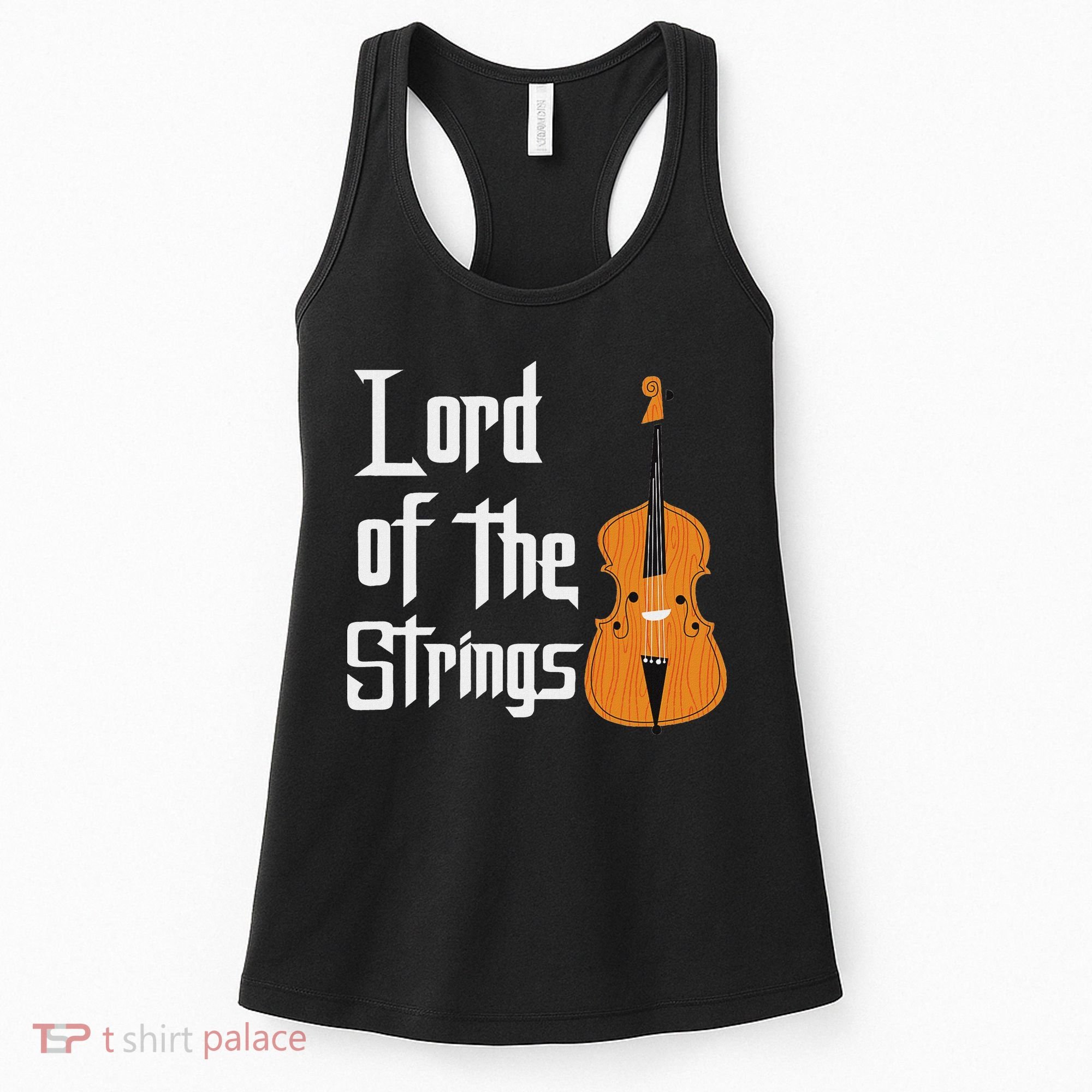 Lord Of The Strings Double Bass Musician Funny Orchestra Women's Tank Top