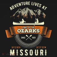 Lake Of The Ozarks Mountain Outdoors Missouri Gift Women's Hoodie thumb 2