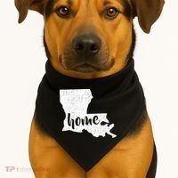 Louisiana Home State USA-Made Doggie Bandana thumb 1