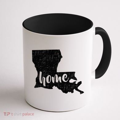 Louisiana Home State Coffee Mug back