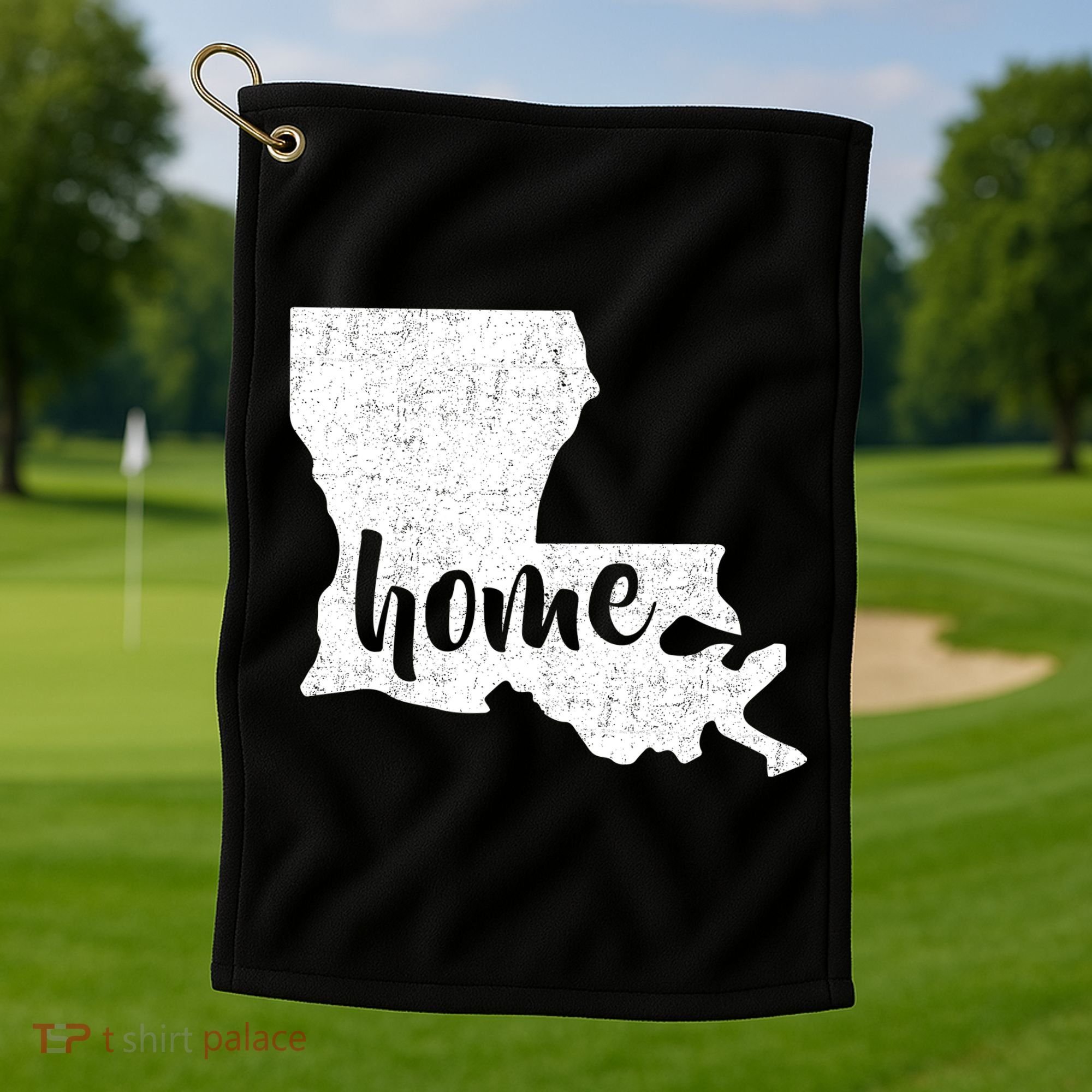 Louisiana Home State Golf Towel