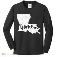 Louisiana Home State Kids Long Sleeve Shirt thumb 0
