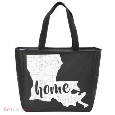 Louisiana Home State Tote Bag