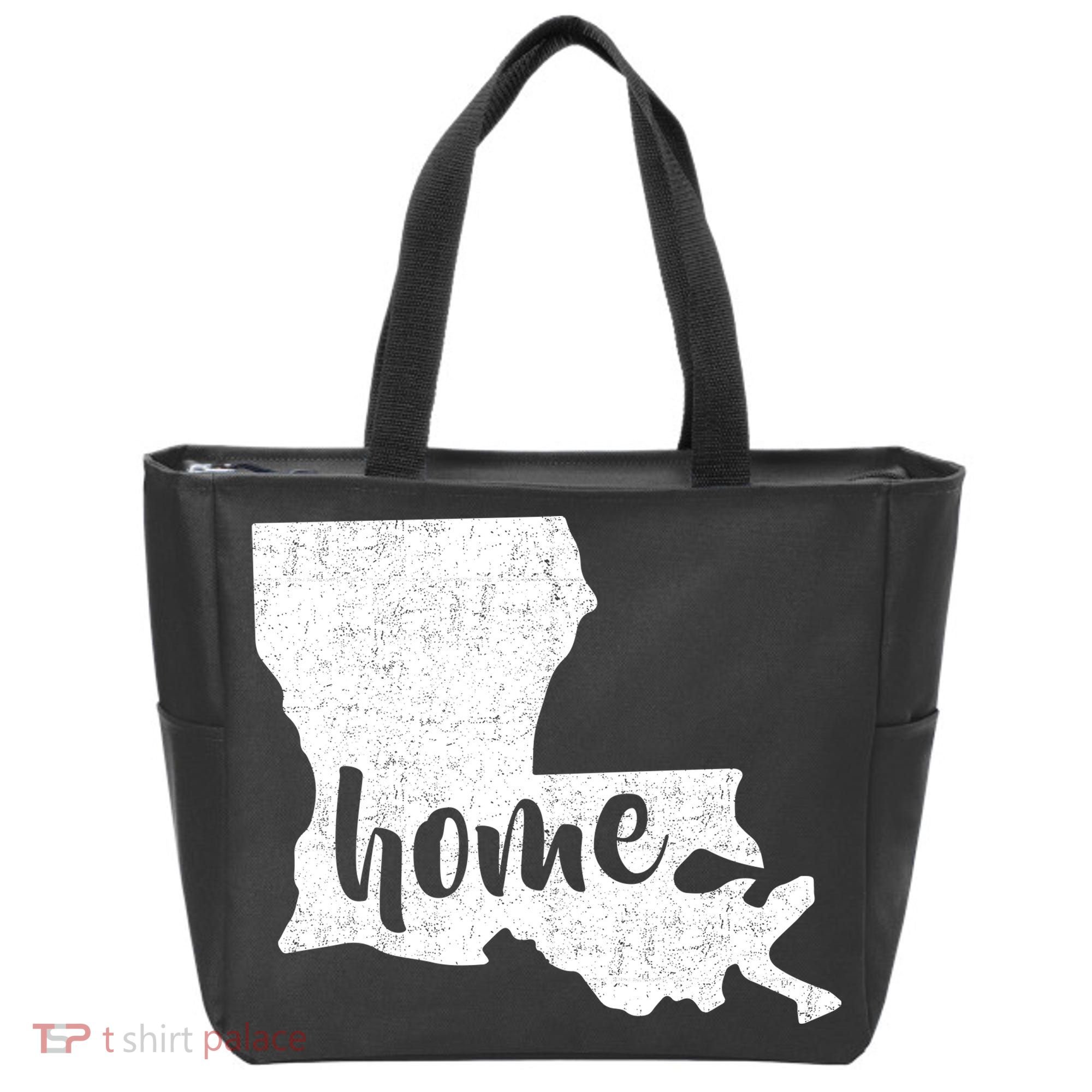Louisiana Home State Tote Bag