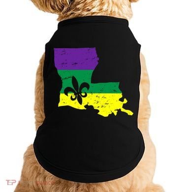 Louisiana Mardi Gras Doggie Tank
