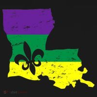 Louisiana Mardi Gras Doggie Tank thumb 4