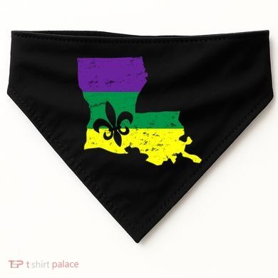 Louisiana Mardi Gras USA-Made Doggie Bandana