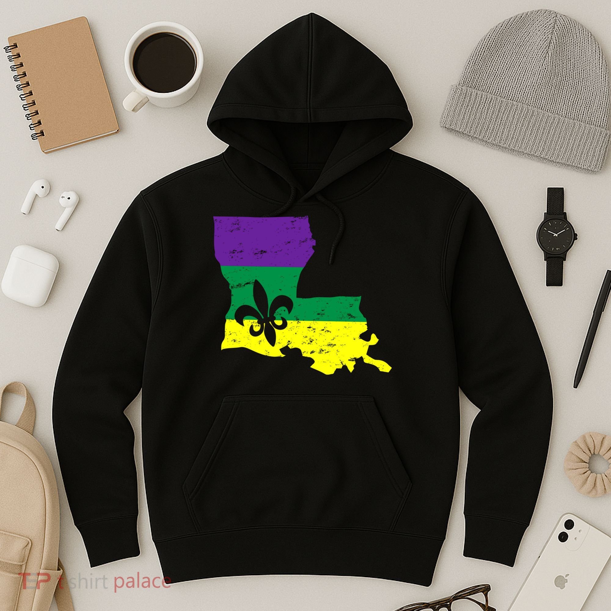 Louisiana Mardi Gras Hoodie