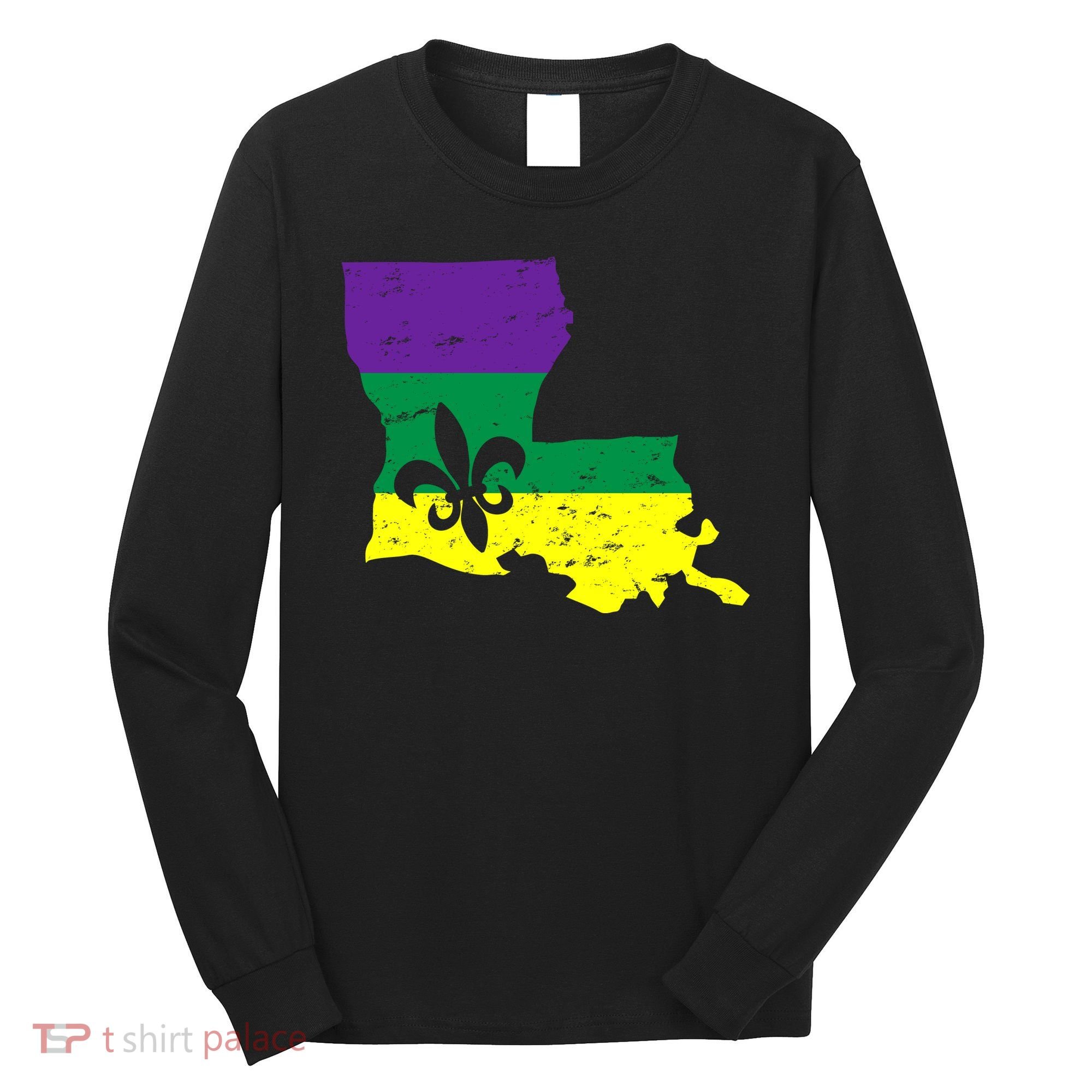 Louisiana Mardi Gras Long Sleeve Shirt