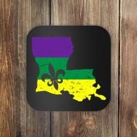 Louisiana Mardi Gras Coaster thumb 0