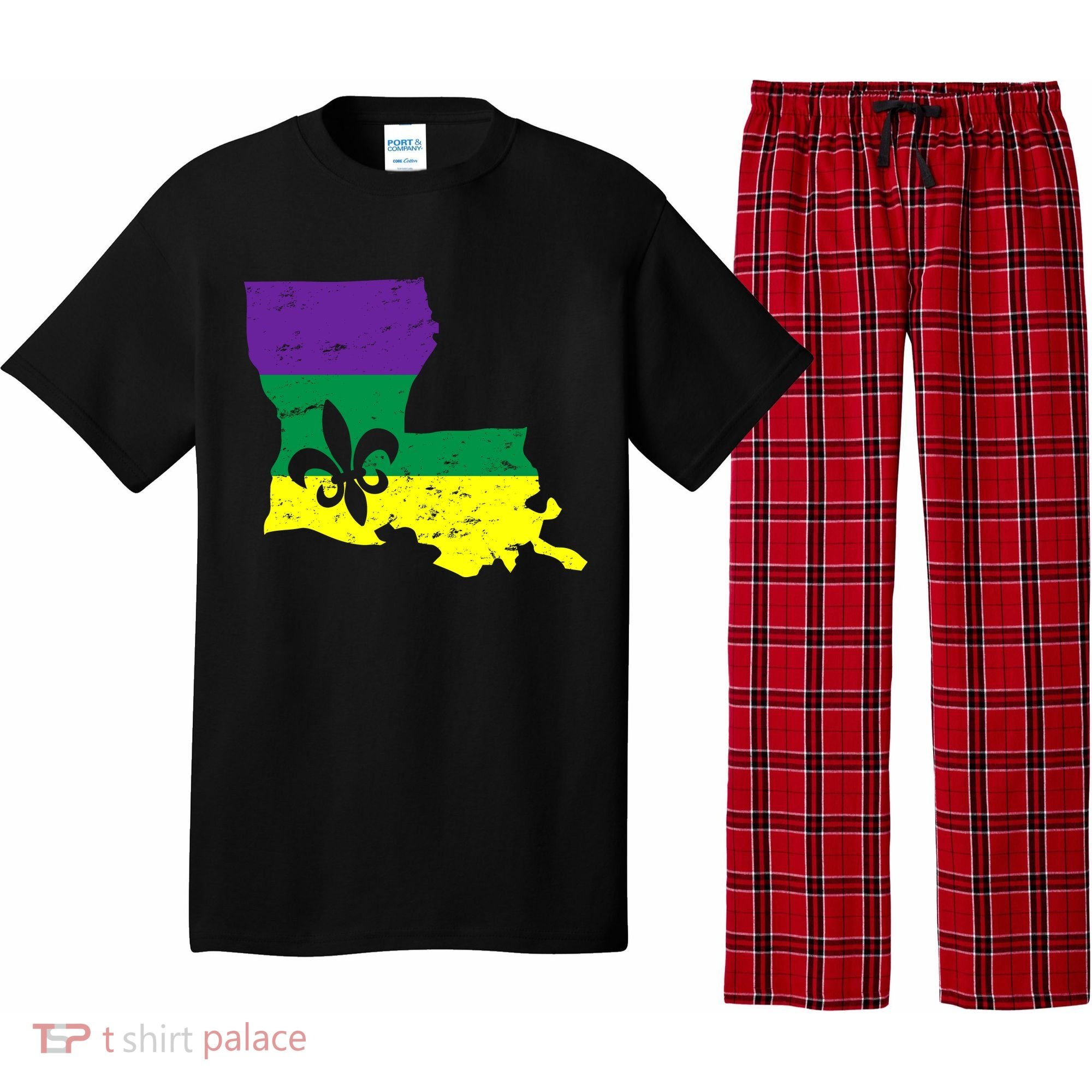 Louisiana Mardi Gras Pajama Set