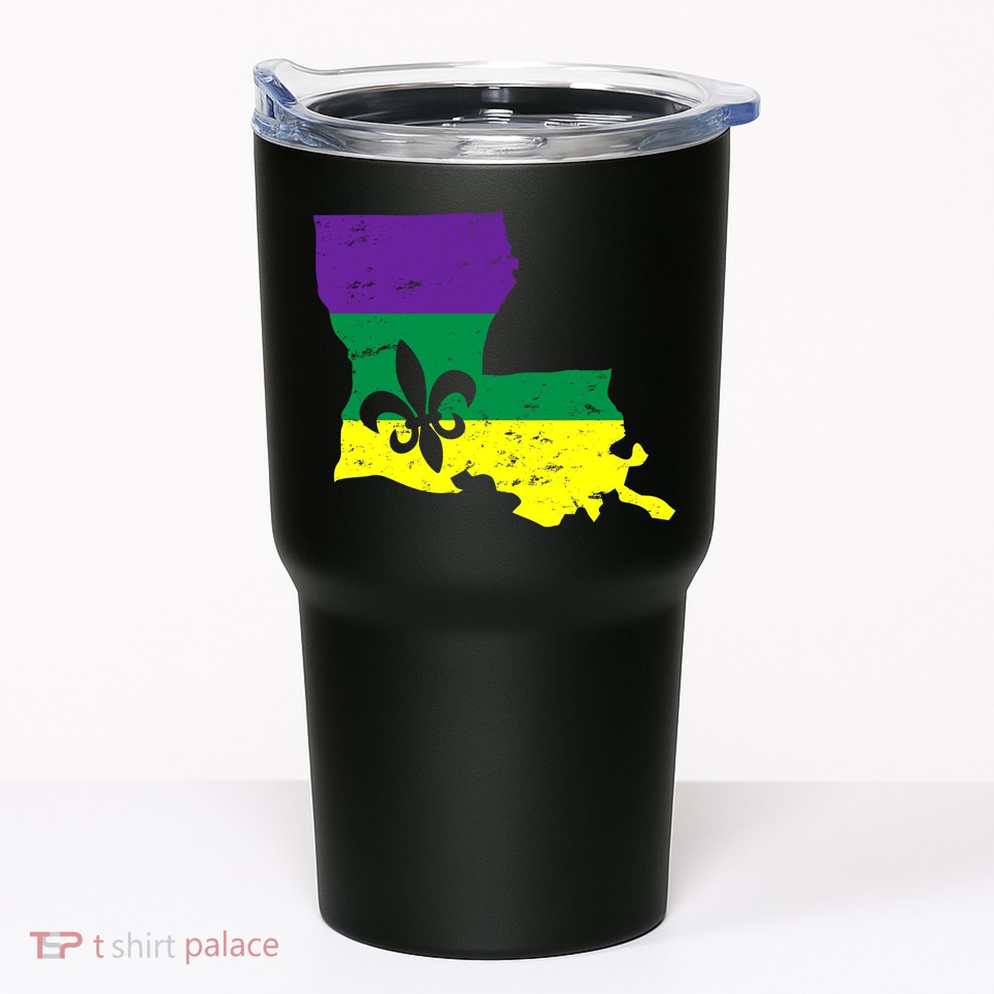 Louisiana Mardi Gras Tumbler