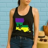Louisiana Mardi Gras Women's Tank Top thumb 2