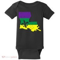 Louisiana Mardi Gras Baby Bodysuit thumb 0