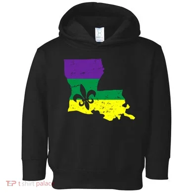 Louisiana Mardi Gras Toddler Hoodie