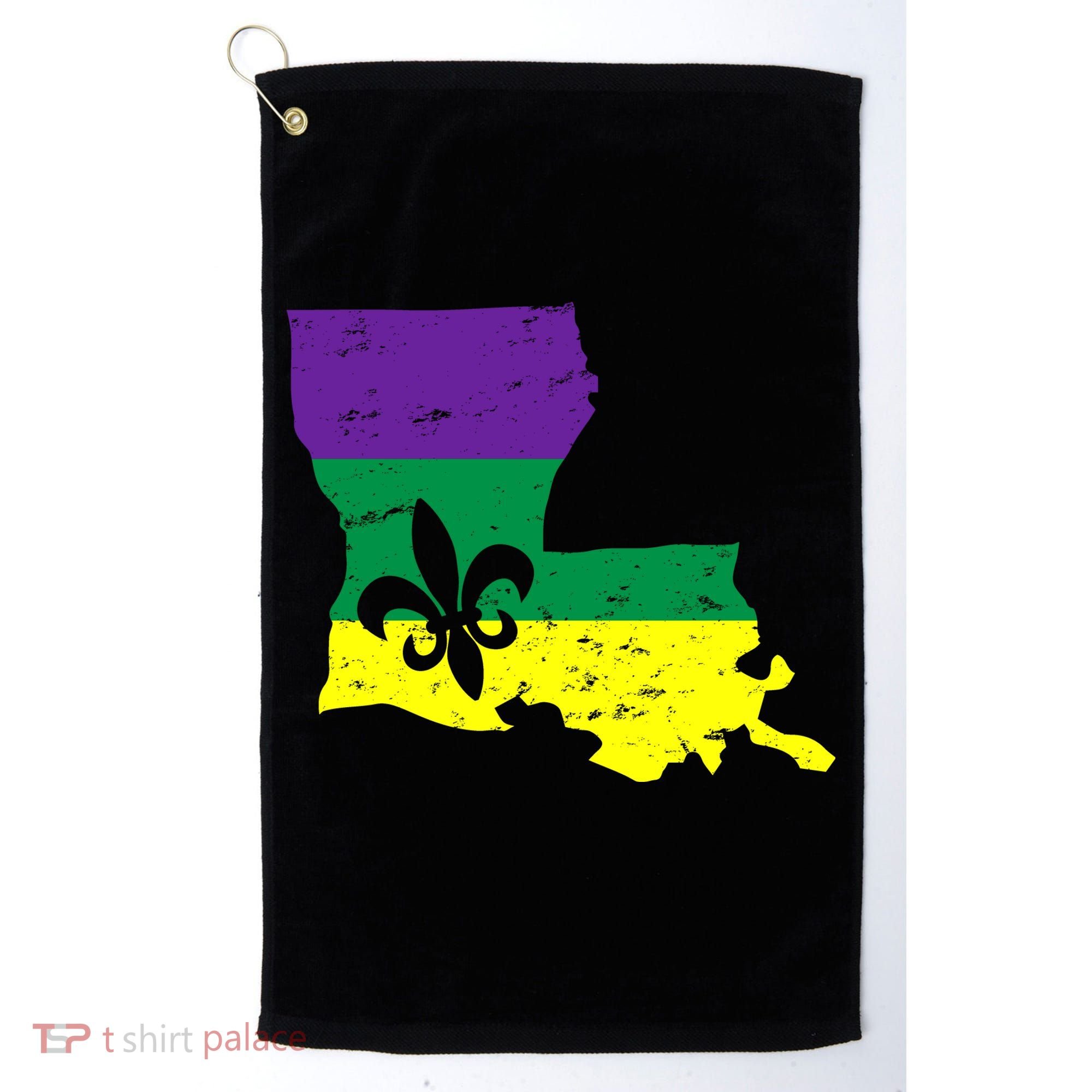Louisiana Mardi Gras Golf Towel