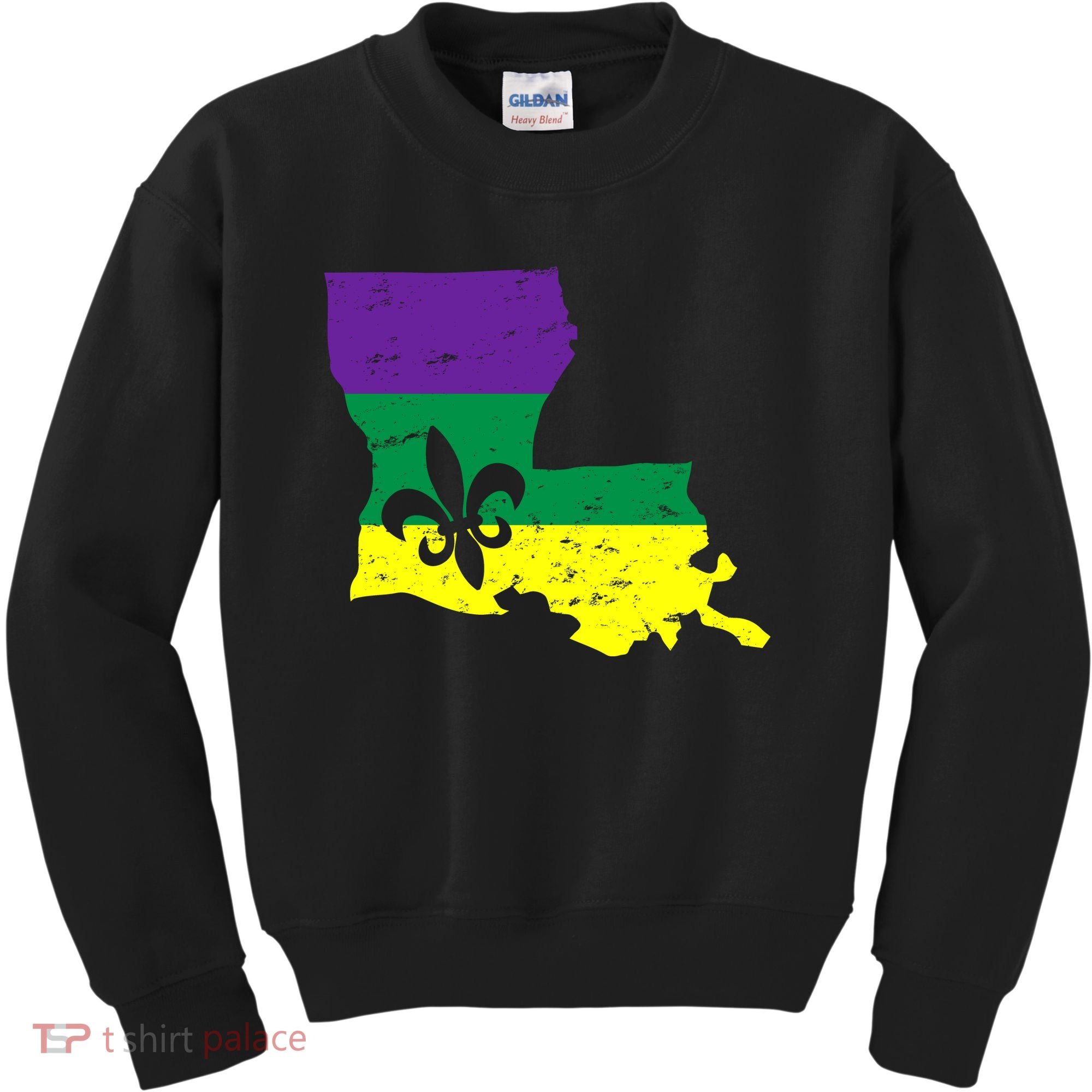 Louisiana Mardi Gras Kids Sweatshirt