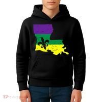 Louisiana Mardi Gras Kids Hoodie thumb 4
