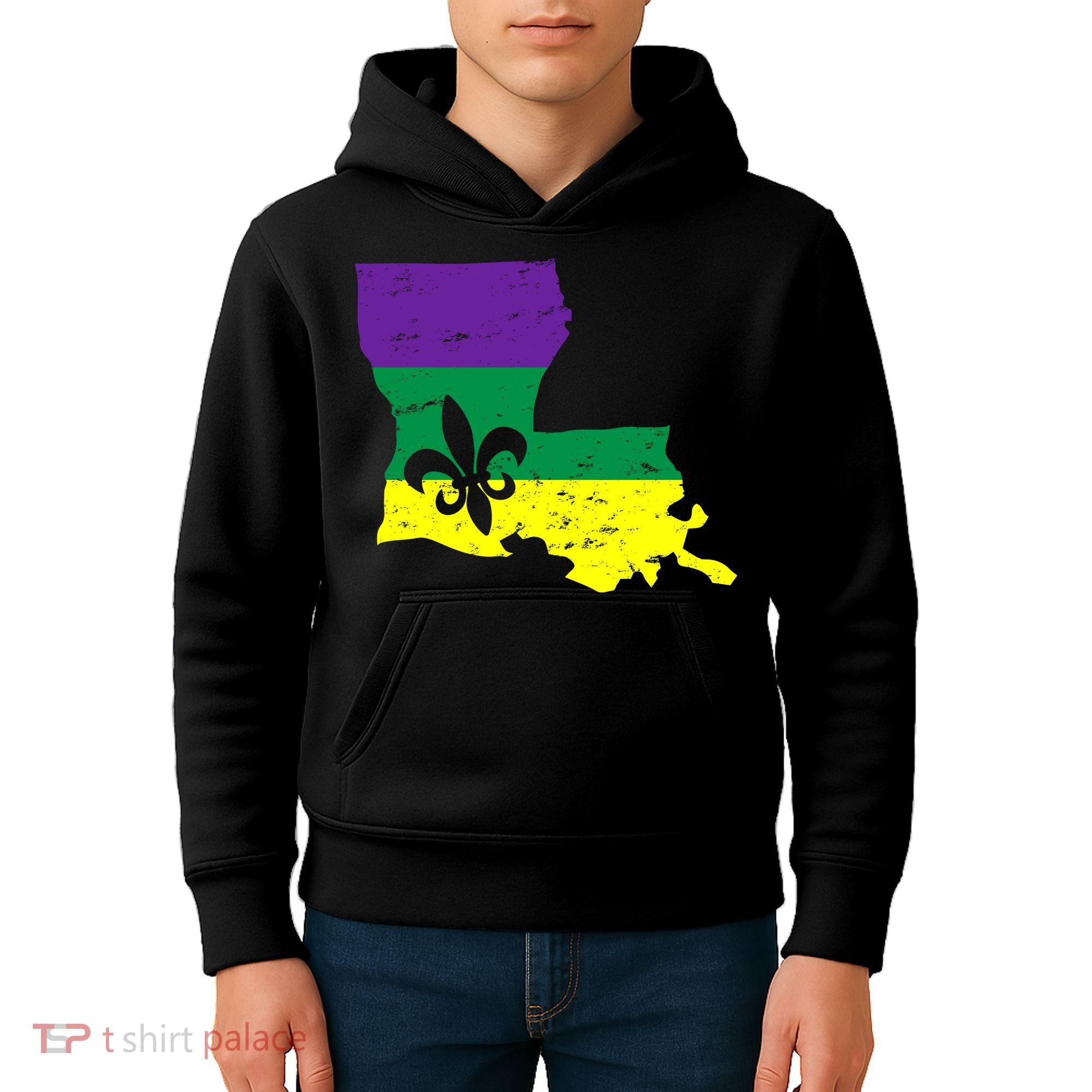 Louisiana Mardi Gras Kids Hoodie