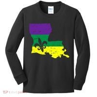 Louisiana Mardi Gras Kids Long Sleeve Shirt thumb 0