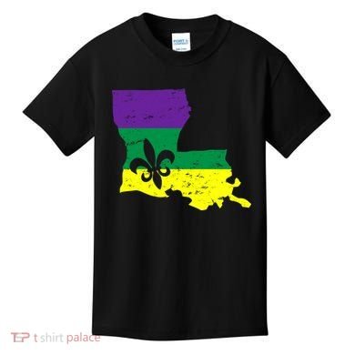 Louisiana Mardi Gras Kids T-Shirt