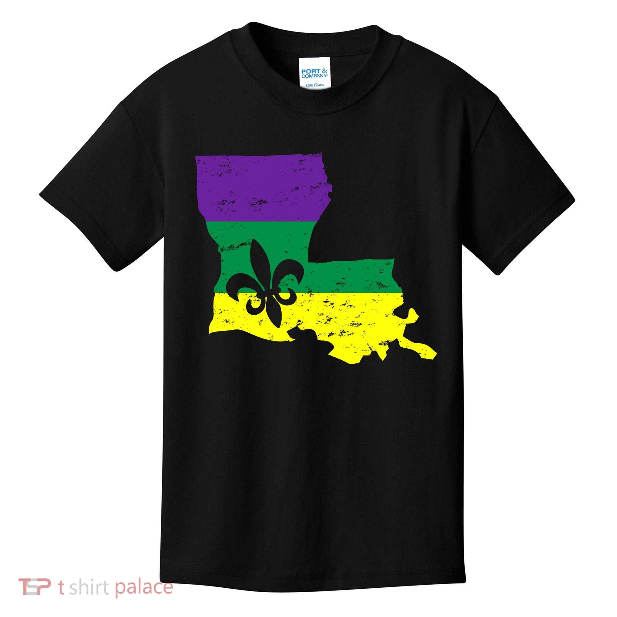 Louisiana Mardi Gras Kids T-Shirt