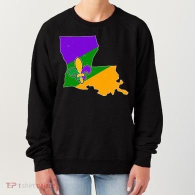 Louisiana Mardi Gras Fleur De Lis Women's Sweatshirt