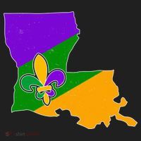 Louisiana Mardi Gras Fleur De Lis Women's Sweatshirt thumb 2